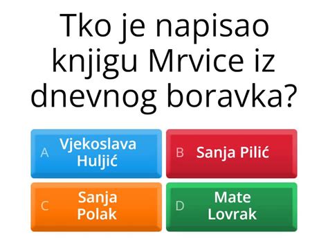 Mrvice Iz Dnevnog Boravka Quiz