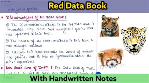 Red Data Book Ecology Lecture YouTube