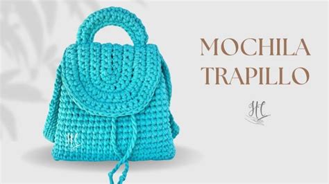 Bolso Mochila Jazmín Tejido A Crochet