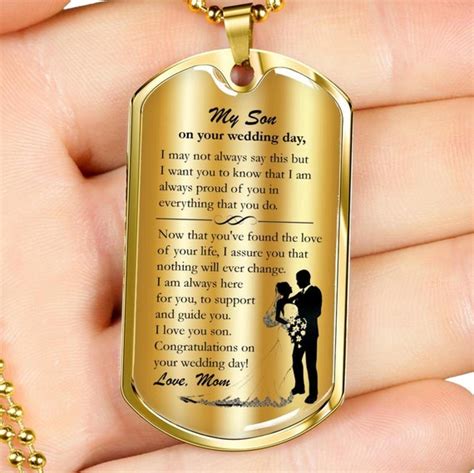 To My Son On His Wedding Day Mother To Son Wedding Gift Gift Etsy