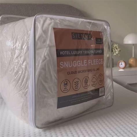 Sienna Living Snuggle Fleece 1500gsm Mattress Topper Australia