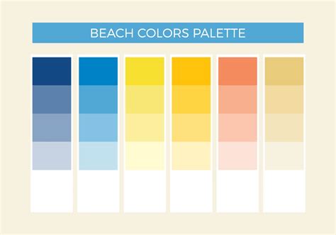 Beach Colors Vector Palette 114256 Vector Art at Vecteezy