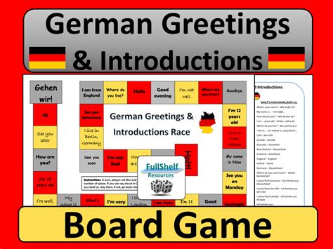 German Greetings Worksheet