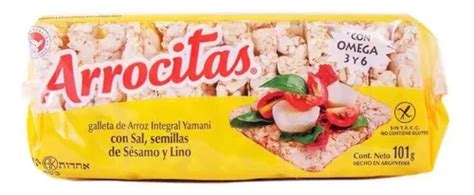 Galletitas Arrocitas Con Sal Sesamo Lino G S Tacc Kosher Mercadolibre