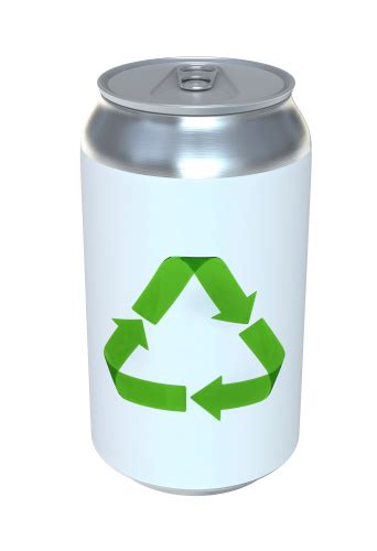 Soda Can With Recycling Symbol Stock Photo - Download Image Now - Cola ...