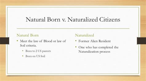 Natural Born Citizenship