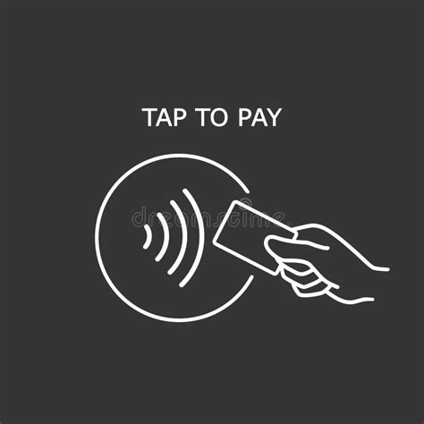 Contactless Payment Credit Card And Hand Tap Pay Wave Logo Vector