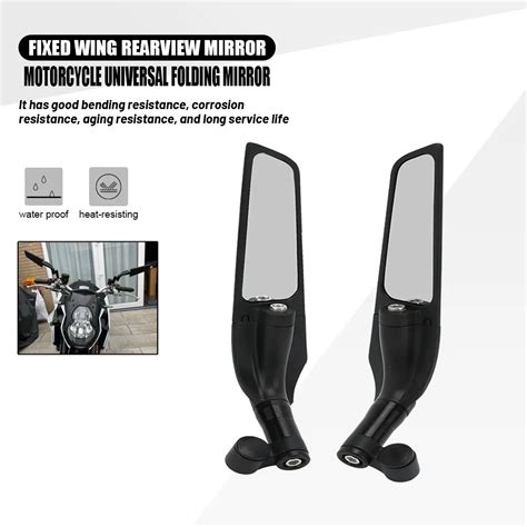 Universal Fixed Wind Wing Mirror For Yamaha MT10 MT09 MT07 MT125