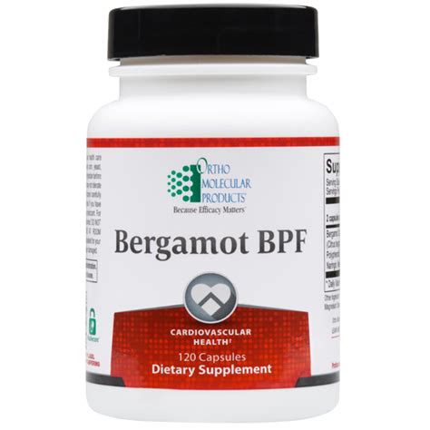 Bergamot BPF 120 Caps By Orthomolecular IPM Supplements