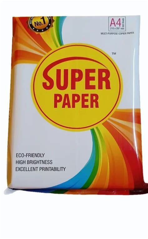 Plain White A4 Size Multi Purpose Copier Super Paper Size Dimension