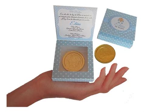 Bolos Para Bautizo Con Moneda Chocolate Originales Recuerdo En Venta En