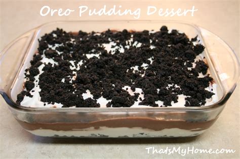 Oreo Pudding Dessert - Recipes Food and Cooking