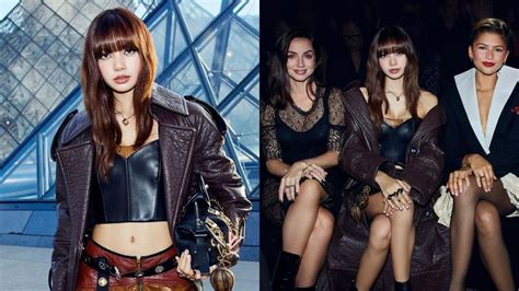 Lisa De Blackpink Se Sienta Con Zendaya Y Ana De Armas En La Semana De