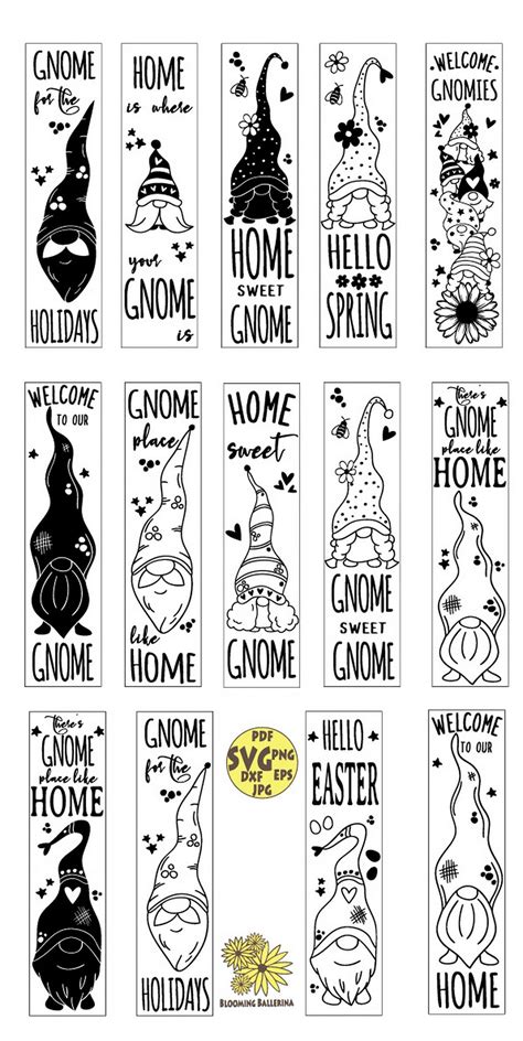 Gnome Porch Sign Svg Bundle Gnomes Svg Gnome Sweet Gnome Svg Welcome