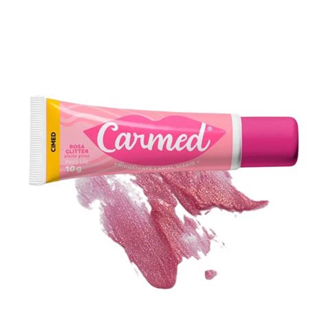 Hidratante Labial BFF Rosa Glitter Efeito Gloss 10g Carmed Nab