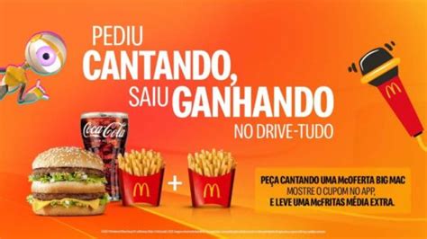 Pediu cantando saiu ganhando McDonald s lança promoção que dá