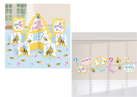 Buy Amscan What Will It Bee Gender Reveal Party Cutouts And Table