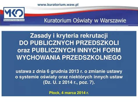 Ppt Zasady I Kryteria Rekrutacji Do Publicznych Przedszkoli