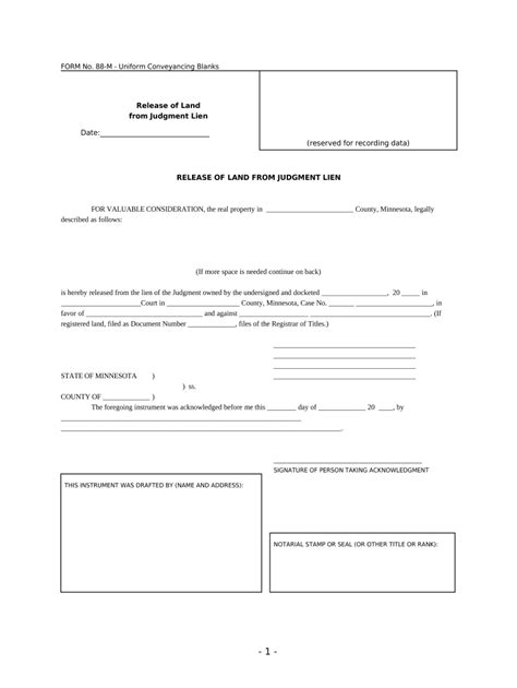 Land Judgment Doc Template PdfFiller