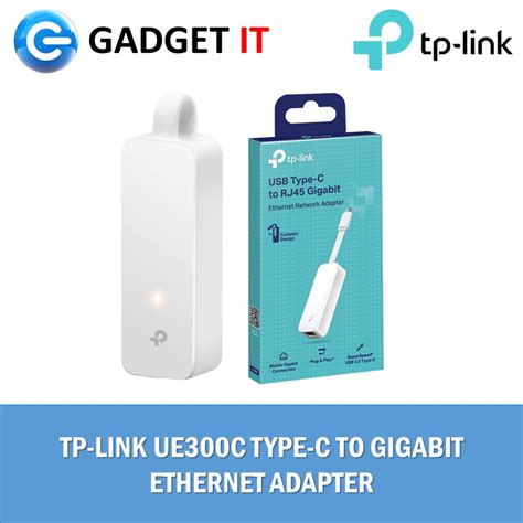 Tp Link Ue300c Usb Type C To Rj45 Gigabit Ethernet Network Adapter With Plug And Play Compact