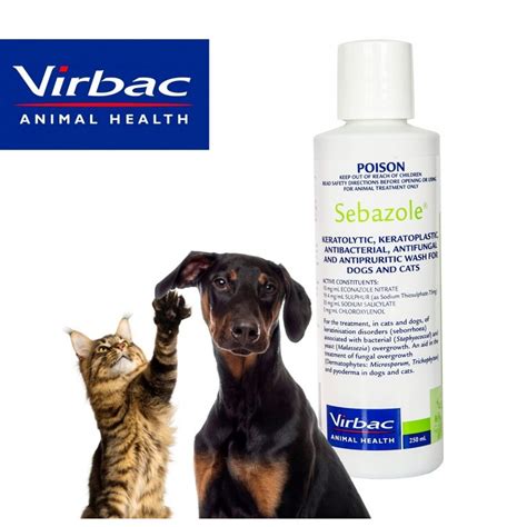 Jual Virbac Sebazole Shampoo Anti Jamur Sakit Kulit Anjing Kucing 250