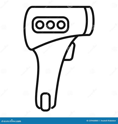 Set Of Non Contact Thermometer Or Infrared Thermometer Gun Or