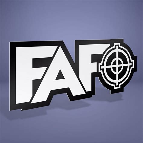 Amazon FAFO Shooting Target Vinyl Sticker Any Size Fuck Around