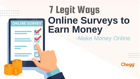 legit ways  earn money   surveys  market research