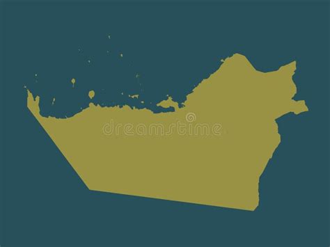 Abu Dhabi United Arab Emirates Solid No Legend Stock Illustration