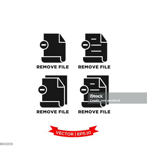 Remove File Icon In Trendy Flat Style File Icon Document Vector Icon Deleted File Icon Stock