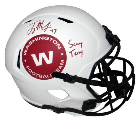 Terry Mclaurin Autographed Washington Football Team Full Size Lunar Re