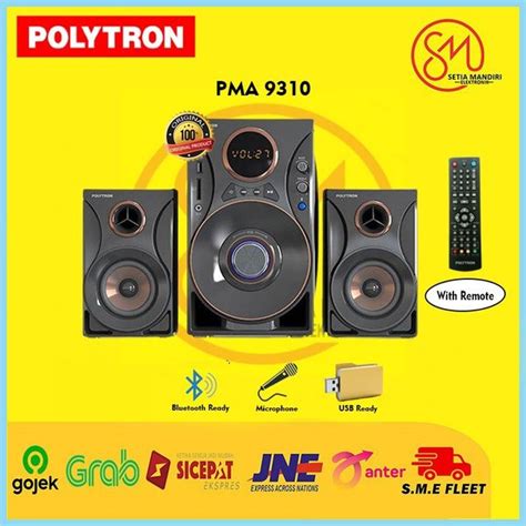 Jual POLYTRON PMA 9310 Active Speaker Aktif Bluetooth USB SD MMC