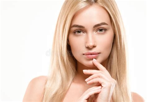 Beautiful Woman Face Portrait Beauty Skin Care Concept Fashion Beauty