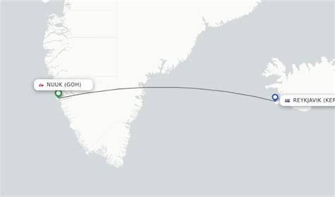 Direct Non Stop Flights From Nuuk To Reykjavik Schedules