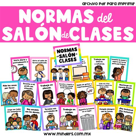 Normas Del Salón De Clases Reglas Del Salón De Clases Mindersmx