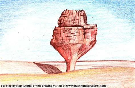 How To Draw Hoggar Mountains Mountains Step By Step