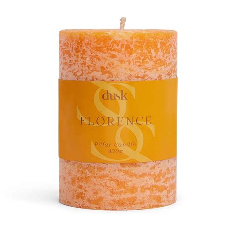 Sparkling Bellini Florence Fragrant Pillar Candle Dusk