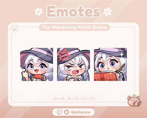 The Wandering Witch Elaina Emotes | Twitch Discord Emotes | Twitch