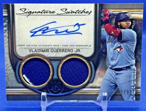 Topps Museum Signature Swatches Vladimir Guerrero Jr Auto