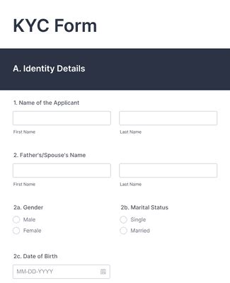 kyc form template jotform