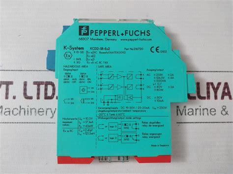 Pepperl Fuchs Kcd2 Sr Ex2 Switch Amplifier 216720 Aeliya Marine