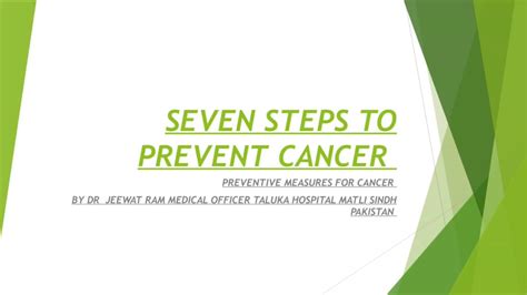 Seven Steps To Prevent Cancer Youtube