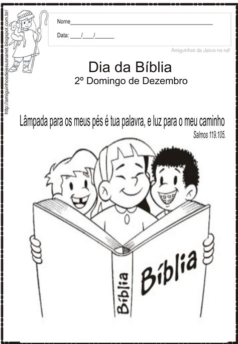 Dia Da Biblia Atividades Braincp