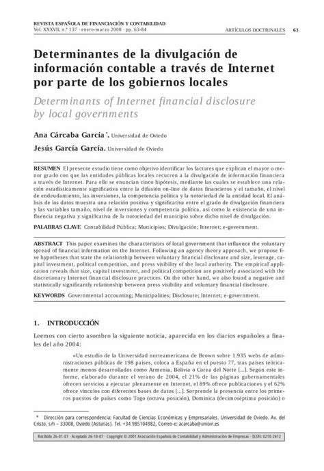 PDF Determinantes de la divulgación de información contable a