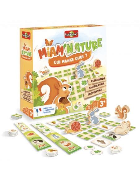 Miam Nature Qui mange quoi Bioviva Jeu de société éducatif