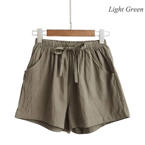 Cotton Shorts Women Clothing Shorts New Fashion Female Wide Etsy