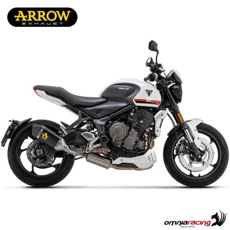 Full Exhaust System Arrow Veloce Black Aluminum Slip On Approved For