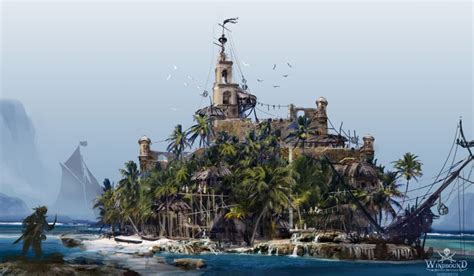 ArtStation - Pirate island, Lino Drieghe | Pirate island, Fantasy ...