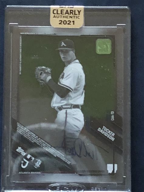 Yahoo オークション Topps Clearly Authentic 2021 Tucker Davidson