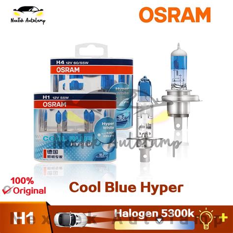 OSRAM Cool Blue Hyper H1 H4 H7 H11 9005 HB3 9006 HB4 5300K Lâmpadas de